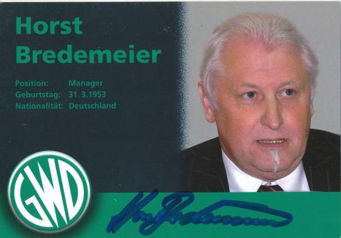 Horst Bredemeier   GWD Minden  Handball Autogrammkarte original signiert 