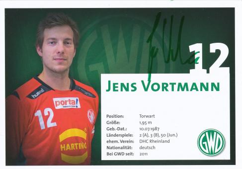 Jens Vortmann  GWD Minden  Handball Autogrammkarte original signiert 
