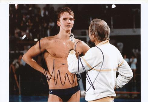 Michael Groß  Schwimmen  Autogramm Foto original signiert 