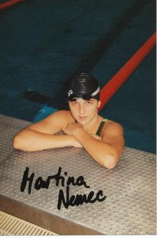 Martina Nemec  Schwimmen  Autogramm Foto original signiert 