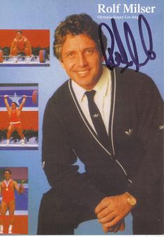 Rolf Milser  Gewichtheben  Autogrammkarte  original signiert 