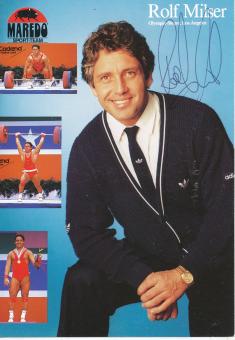 Rolf Milser  Gewichtheben  Autogrammkarte  original signiert 