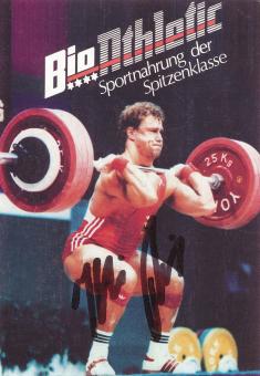 Karlheinz Radschinsky  Gewichtheben  Autogrammkarte  original signiert 