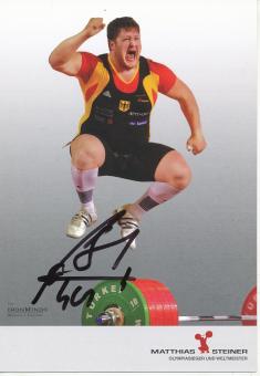 Matthias Steiner  Gewichtheben  Autogrammkarte  original signiert 
