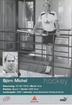 Björn Michel  Hockey  Autogrammkarte  original signiert 