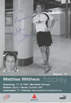 Matthias Witthaus  Hockey  Autogrammkarte  original signiert 