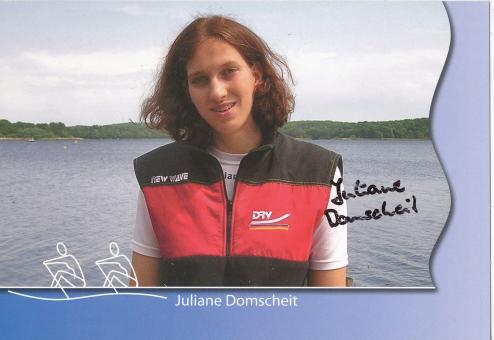 Juliane Domscheit  Rudern  Autogrammkarte  original signiert 