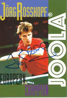 Jörg Roßkopf  Tischtennis  Autogrammkarte  original signiert 
