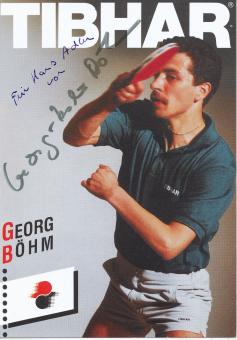 Georg Böhm  Tischtennis  Autogrammkarte  original signiert 