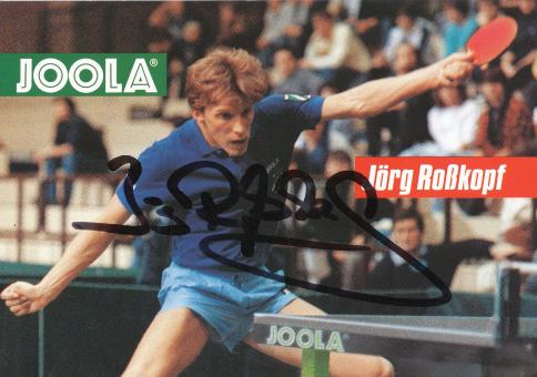 Jörg Roßkopf  Tischtennis  Autogrammkarte  original signiert 