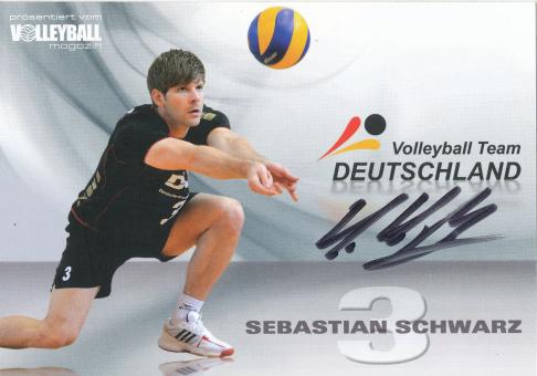 Sebastian Schwarz  Volleyball  Autogrammkarte  original signiert 