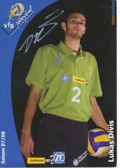 Lukas Divis  VFB Friedrichshafen  Volleyball  Autogrammkarte  original signiert 