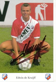 Edwin de Kruijff  FC Utrecht  Fußball Autogrammkarte  original signiert 