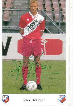 Peter Hofstede  FC Utrecht  Fußball Autogrammkarte  original signiert 