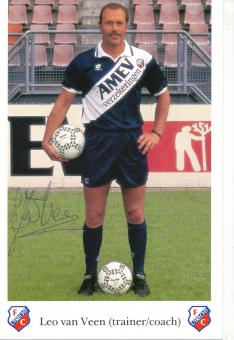 Leo van Veen  FC Utrecht  Fußball Autogrammkarte  original signiert 