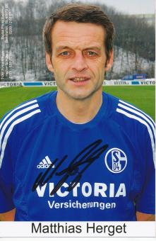 Matthias Herget  FC Schalke 04  Fußball Autogramm Foto original signiert 