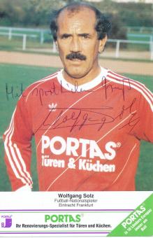 Wolfgang Solz  † 2017  Portas Fußball Autogrammkarte original signiert 