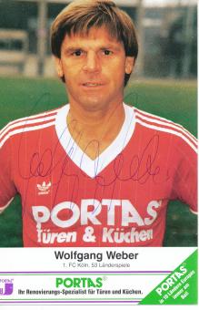 Wolfgang Weber  Portas Fußball Autogrammkarte original signiert 