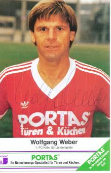 Wolfgang Weber  Portas Fußball Autogrammkarte original signiert 