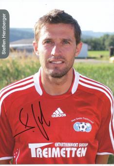 Steffen Herzberger   Uwe Seeler Traditionself  Fußball Autogrammkarte original signiert 