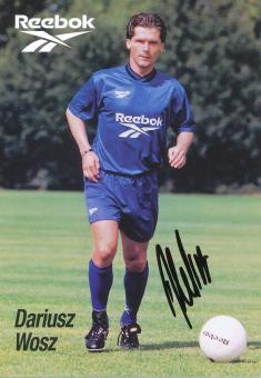 Dariusz Wosz  Reebok Fußball Autogrammkarte original signiert 