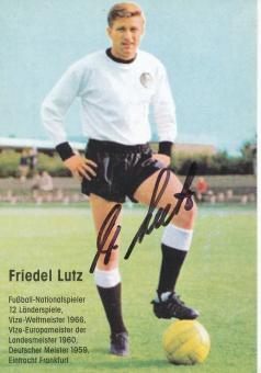 Friedel Lutz   Fußball Autogrammkarte original signiert 