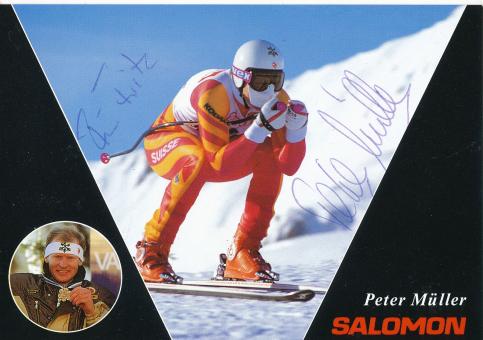 Peter Müller  CH  Ski Alpin Autogrammkarte original signiert 