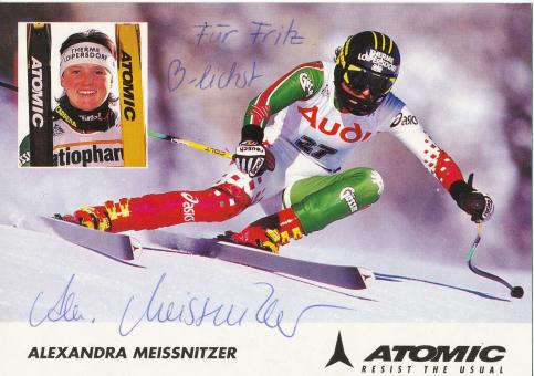 Alexandra Meissnitzer  AUT  Ski Alpin Autogrammkarte original signiert 