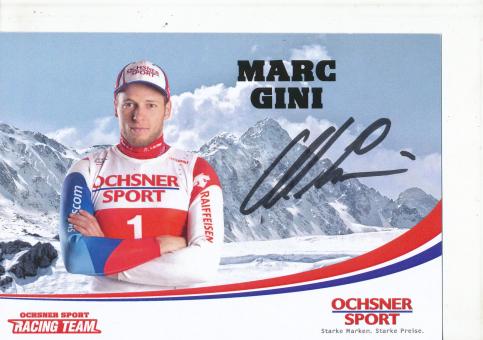 Marc Gini  CH   Ski Alpin Autogrammkarte original signiert 
