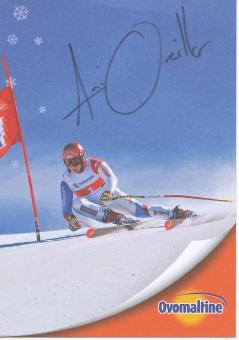 Ami Oreiller  CH  Ski Alpin Autogrammkarte original signiert 