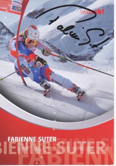 Fabienne Suter  CH  Ski Alpin Autogrammkarte original signiert 