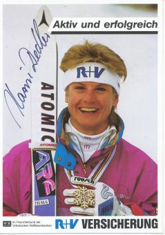 Karin Dedler  Ski Alpin Autogrammkarte original signiert 