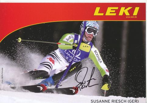 Susanne Riesch   Ski Alpin Autogrammkarte original signiert 