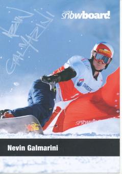 Nevin Galmarini  Ski Snowboard  Autogrammkarte original signiert 