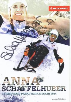 Anna Schaffelhuber  Ski Alpin Autogrammkarte original signiert 