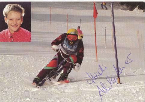 Heidi Achleitner  Freestyle  Ski Alpin Autogrammkarte original signiert 