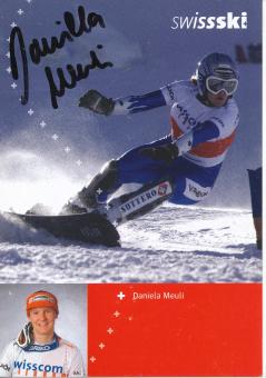 Daniela Meuli  Snowboard  Ski Alpin Autogrammkarte original signiert 
