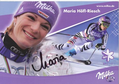 Maria Riesch  Ski Alpin Autogrammkarte original signiert 