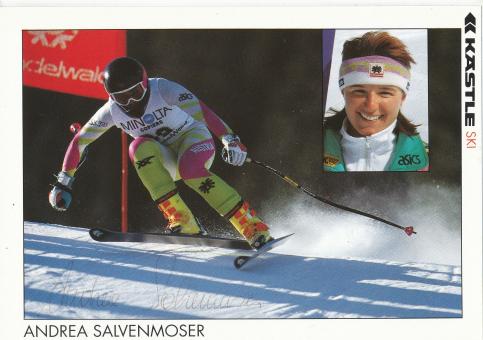 Andrea Salvenmoser  Ski Alpin Autogrammkarte original signiert 