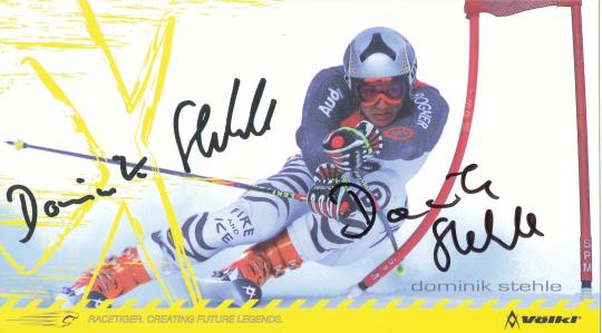 Dominik Stehle   Ski Alpin Autogrammkarte original signiert 