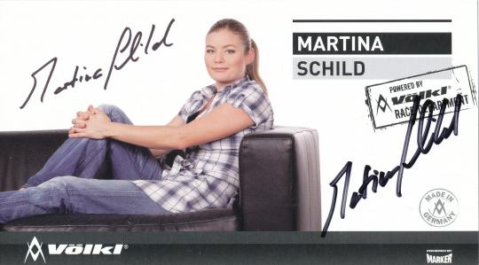 Martina Schild  CH   Ski Alpin Autogrammkarte original signiert 