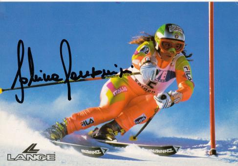 Sabina Panzanini  ITA  Ski Alpin Autogrammkarte original signiert 