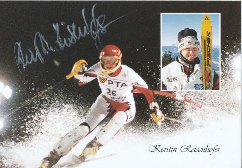 Kerstin Reisenhofer  AUT  Ski Alpin Autogrammkarte original signiert 