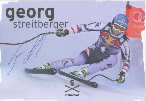 Georg Streitberger  AUT  Ski Alpin Autogrammkarte original signiert 