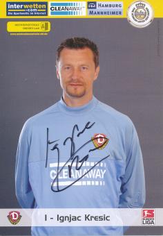 Ignjac Kresic  Dynamo Dresden 2005/06 Fußball Autogrammkarte original signiert 