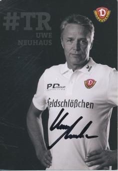 Uwe Neuhaus  Dynamo Dresden 2016/17 Fußball Autogrammkarte original signiert 