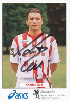 Kristian Zedi  Rot Weiß Essen  Fußball Autogrammkarte original signiert 