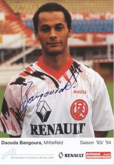 Daouda Bangoura  Rot Weiß Essen 1993/94 Fußball Autogrammkarte original signiert 