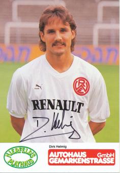 Dirk Helmig  Rot Weiß Essen 1988/89  Fußball Autogrammkarte original signiert 