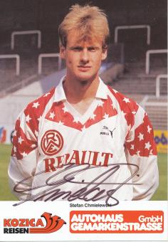 Stefan Chmielewski  Rot Weiß Essen 1989/90  Fußball Autogrammkarte original signiert 